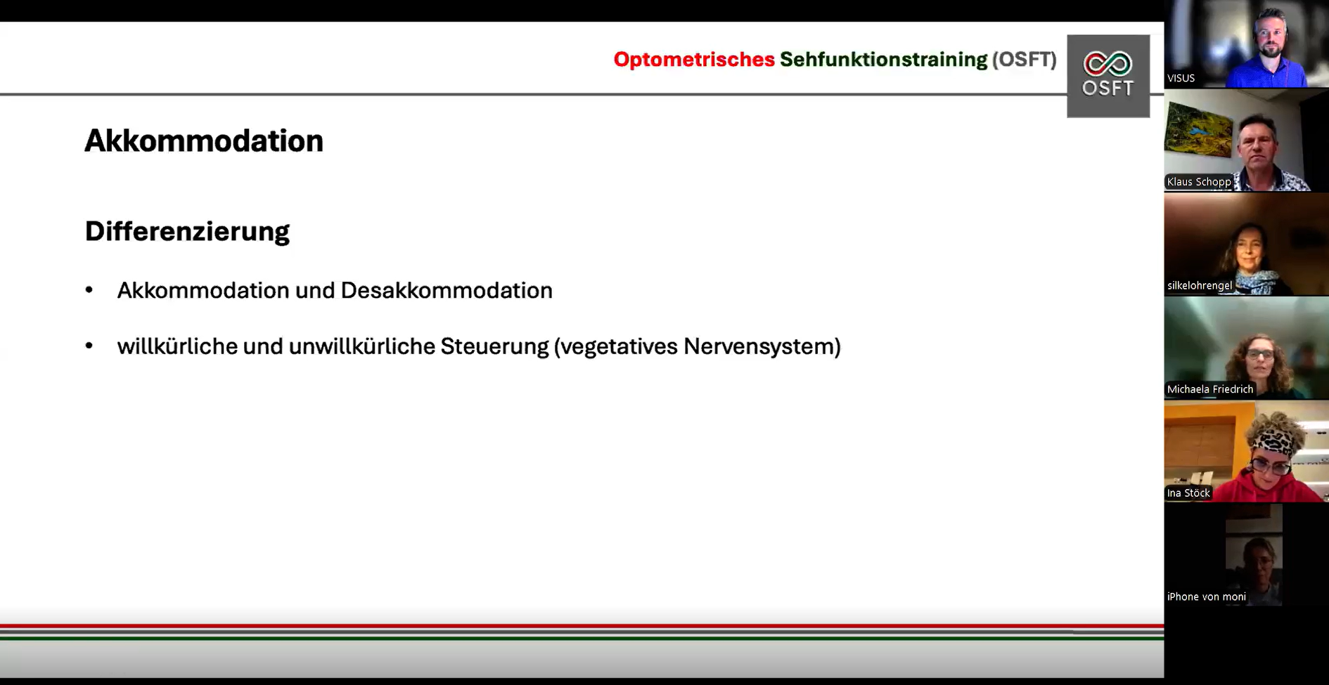 Titelbild Zoom Aufzeichnung OSFT bei Akkommodations-Störungen